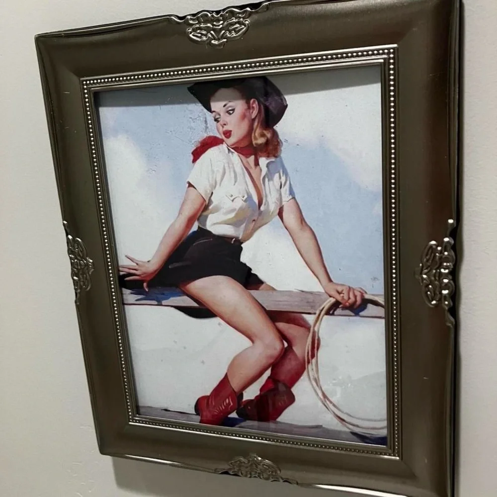 Vintage silver ornate frame 10” by 13”